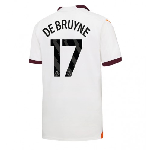 Maillot de foot Manchester City Kevin De Bruyne #17 Extérieur 2023-24 Manches Courte